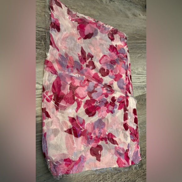 Accessories - Women’s Pink Floral Scarf